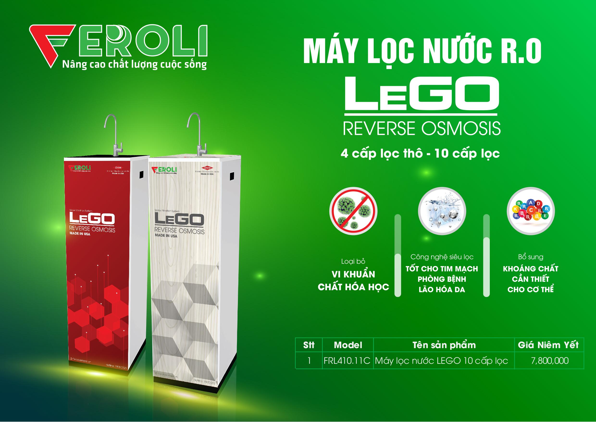 may loc nuoc feroli lego